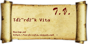 Török Vita névjegykártya